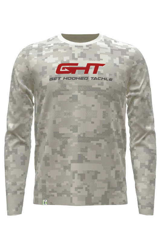 Men's White Performance Fishing Shirt