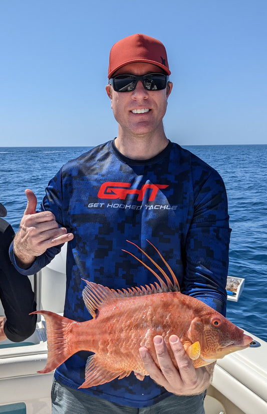 Men's GHT Aqua Digi SolarX Performance Fishing Shirt - Blue