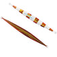 Front and Back of Gold Vertical Sinking Lead Jig - Starburst