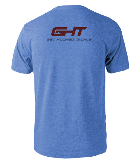 Back of Blue Men's GHT Superior Tee