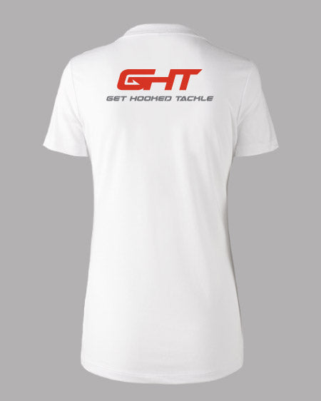 Back of Women's GHT Superior Tee - White