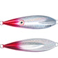 Front and Back of Silver Lead Flat-Fall Jig - Nova 