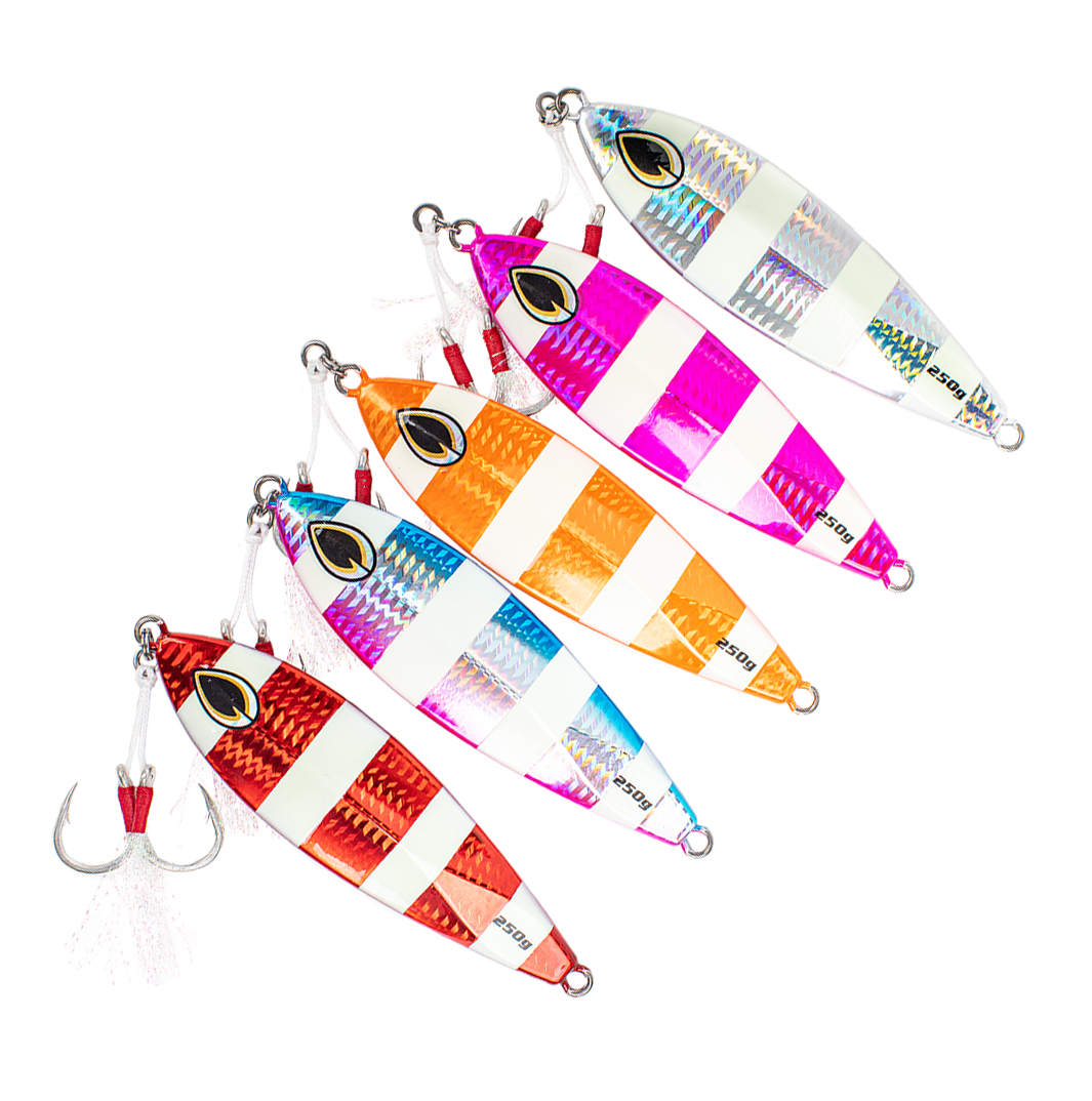 Slow Pitch Flat - Fall Jig - PHATTY in Silver, Pink, Orange, Blue and Red